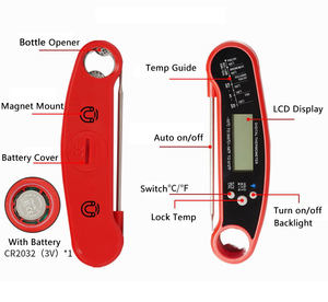 रसोई के सामान वायरलेस डिजिटल त्वरित पढ़ा भोजन मांस थर्मामीटर - Product Image 3