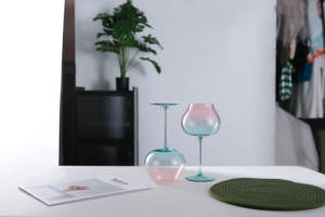 Verres élégants de qualité supérieure en cristal ultra-fin, <span class=keywords><strong>verre</strong></span> à gin, <span class=keywords><strong>verre</strong></span> à <span class=keywords><strong>vin</strong></span> de Bourgogne, <span class=keywords><strong>verre</strong></span> à <span class=keywords><strong>vin</strong></span> de mariage à dégradé de couleurs - Product Image 3