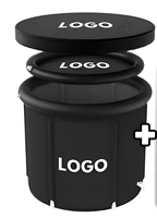 Baignoire de récupération par cryothérapie portable en PVC durable, gonflable, pour 1 personne, 60 gallons+, avec impression de logo personnalisé