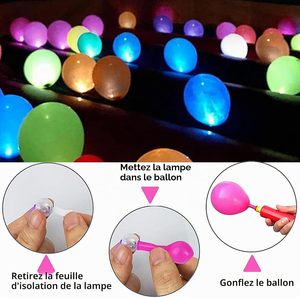 Balle lumineuse LED vibrante et colorée rouge et bleue, activée par le mouvement, pour fournitures de fête néon - Grande Vente - Product Image 2
