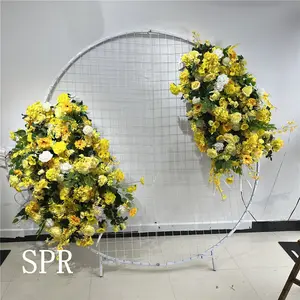 SPR装饰植物供应玫瑰丝牡丹活动派对中心婚礼花花环人造