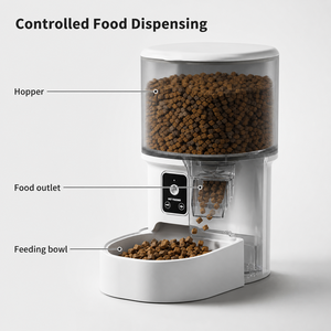 Distributore Automatico di Cibo per Animali Domestici Smart con WiFi e App, Dispenser per <span class=keywords><strong>Gatti</strong></span> da 7L/4L, in Plastica Durevole ed Ecologica, Alimentazione Temporizzata, Vendita all'Ingrosso OEM - Product Image 3