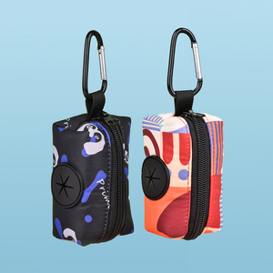 MIDEPET Distributeur de sacs à déjections pour animaux de compagnie, écologique, de luxe, motif dessin animé, en polyester, personnalisé, pour petits animaux - Product Image 2