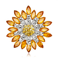 Collier en métal incrusté de fleurs et de diamants pour femmes, style japonais et coréen, accessoires vestimentaires quatre saisons, modèle B023