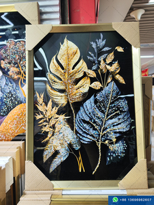 Màu Xanh Biển bức tranh sơn dầu trừu tượng tường trang trí hiện đại màu xanh đậm dòng chảy nghệ thuật sơn dầu trên vải Áp phích và in nghệ thuật PIC - Product Image 5