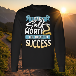 Camiseta Premium de Manga Larga para el Éxito, Aprende a Valorar tu Autodestino, Artículo Promocional Premium - Product Image 3