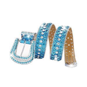 Mode luxe sangle ceinture cristal occidental clouté diamant ceinture Cowgirl concepteur Multi pierres ceintures hommes <span class=keywords><strong>Bb</strong></span> <span class=keywords><strong>Simon</strong></span> - Product Image 5