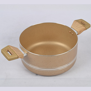 Juego de Utensilios de Cocina Antiadherentes Dorados de 9 Piezas, Ollas, Sartenes, Sartenes para Freír, Cacerolas, Sartén para Saltear, Cacerola de Vidrio Incluida - Product Image 5