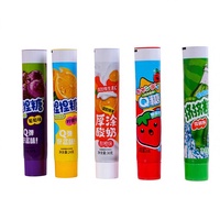 Tube de dentifrice de qualité alimentaire en aluminium-plastique avec bouchon à vis incliné de 12,7-35 mm de diamètre, imprimé UV personnalisé