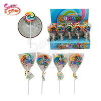 Sucettes colorées en spirale, bonbons durs aux saveurs de fruits, sucettes rondes plates arc-en-ciel