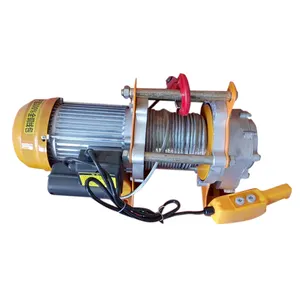 China Manufacture Wire Rope Electric Winch Hoist Fast Speed Small Electric Wire Rope Winches