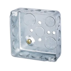 Conduit square junction box galvanized steel