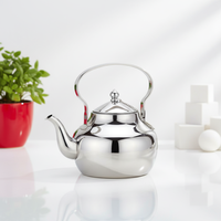 Bouilloire à eau moderne en acier inoxydable OEM pour le marché saoudien, avec chaîne, argent et or, écologique, 1,4L-2,0L, pour cuisinière à induction