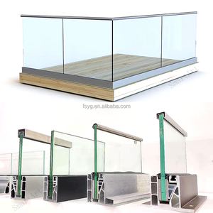 Rampe en verre à profil en U en aluminium oxydé pour toiture - Product Image 5