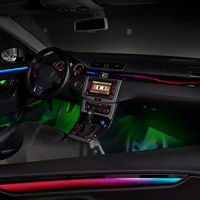 Kit d'éclairage d'ambiance pour voiture Volkswagen CC 2013-2018, mise à niveau de la garniture, arc-en-ciel, 64 couleurs, accessoires LED, éclairage intérieur automobile