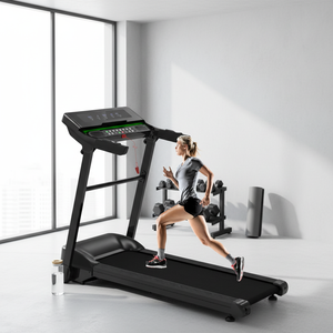 <span class=keywords><strong>Tapis</strong></span> roulant électrique pliable pour usage domestique <span class=keywords><strong>avec</strong></span> écran LED, fonction d'inclinaison automatique, <span class=keywords><strong>moteur</strong></span> DC2.0HP, vitesse <span class=keywords><strong>de</strong></span> 1,0 à 16,0 km/h, capacité <span class=keywords><strong>de</strong></span> 120 kg - Product Image 1