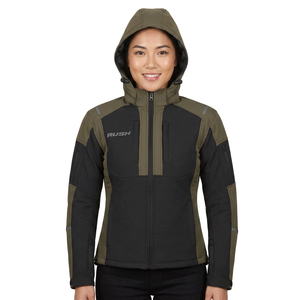 เสื้อแจ็คเก็ตมอเตอร์ไซค์สำหรับผู้หญิง Rush Moto แขนยาว ผ้าตาข่าย ระบายอากาศ กันน้ำ แห้งเร็ว ป้องกันรังสียูวี น้ำหนัก 240 กรัม ชุดแข่งแบบ Heat-Transfer - Product Image 3