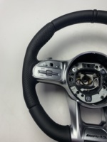 Volant sport Mercedes personnalisable pour C205, cuir, fibre de carbone, 3/4 branches, Classe E (W205), Classe GLE (W216), A45 63