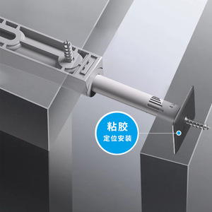 Dispositivo de rebote magnético de aleación de aluminio para puertas de armario, diseño minimalista, fácil operación - Product Image 1