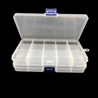 Boîte de rangement rectangulaire transparente en plastique, conteneurs en PP en gros, boîte de rangement mini rectangulaire de haute qualité en gros