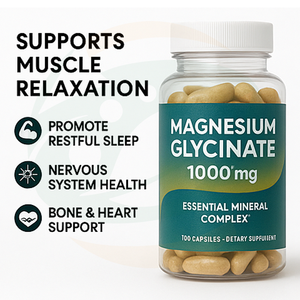 Privé Aanbod Volwassenen Biologische Voedingskwaliteit Magnesiumglycinaat Capsules Antioxidant ter Ondersteuning van de Gezondheid van Botten, Gewrichten en Hart - Product Image 3