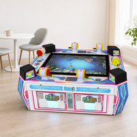 Machine de jeu de pêche à 6 joueurs, jeu vidéo d'arcade à monnayeur pour parc d'attractions et centre de jeux
