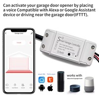 Contrôleur de porte de garage intelligent WiFi Tuya WAYHANG WH-CKM en ABS avec câble de 5 m, interrupteur intelligent marche/arrêt pour volet roulant et porte battante