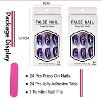 IPHF Fournitures en gros : Faux ongles à presser à thème scolaire, dégradé arc-en-ciel, pour les distributeurs de produits pour ongles