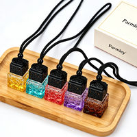 Flacon diffuseur de parfum pour voiture, vide, en verre carré dégradé, 10 ml, pour la vente en gros