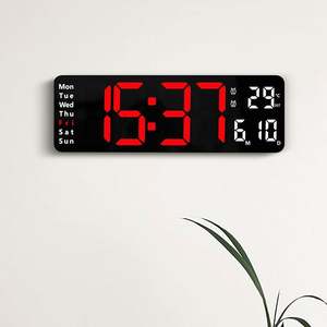 Reloj de Mesa Digital Inteligente de 13 Pulgadas con Fuente Grande 6629, Reloj Electrónico de Cuarzo de Doble Propósito con Alarma Multigrupo para un Uso Sencillo - Product Image 2