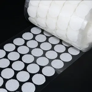 500 paires de pièces collantes de 3 / 4 pouces (20mm) de diamètre ruban de fixation solide points de crochet et de boucle auto-adhésifs