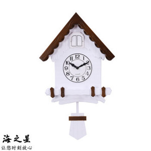 European Style Cuckoo <b>Wall</b> <b>Clock</b> House Shaped Battery Powered For Children <b>Bedroom</b> Living Room - Product Image 3