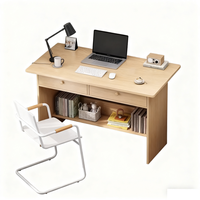 Bureau d'ordinateur simple pour la maison avec tiroir verrouillable pour l'étude et l'écriture des étudiants, idéal pour la chambre à coucher