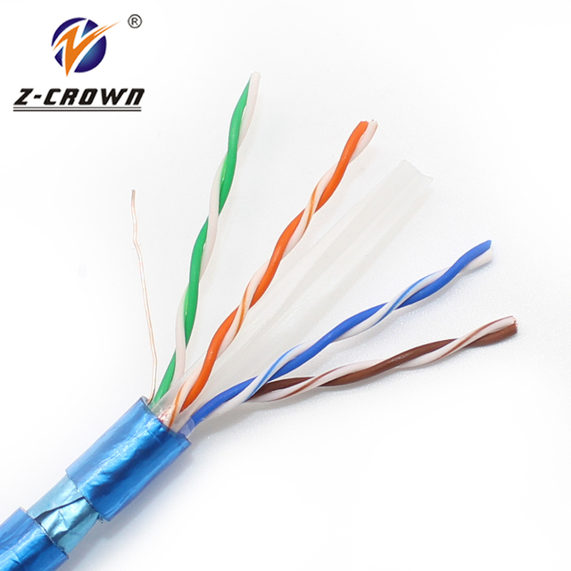 Rj45 to Fiber Optic Utp Cables Indian Cat6 Cat6a 305m Lan Cable for Telecommunication