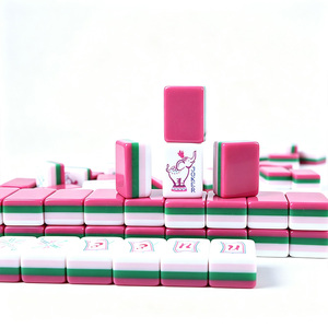 High-end 160 Tiles Game Acrylic Custom Colors Pattern Elephant Oem Modern Luxury Eco-Friendly <b>Entertainment</b> American Mahjong - Product Image 3