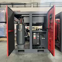 Compresseur d'air 50HP 20 bars, type à vis, aimant permanent, économie d'énergie, faible coût, moteur à fréquence variable, refroidissement par air, ISO CE