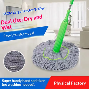 Cedar space Promotion : Tête rotative, Essorage instantané de l'eau, Tissu microfibre, <span class=keywords><strong>Manche</strong></span> télescopique en acier inoxydable pour la maison - Product Image 4
