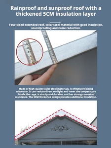 Buiten geïsoleerde, hittebestendige, anti-schok duivenhok, grote ren- en kweekduivenkooi, meerdere maten - Product Image 4