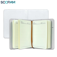 Carnet de notes SCCFMM en similicuir rechargeable avec noyau intérieur pour impression par sublimation et transfert thermique