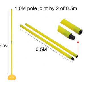 Poteau de <span class=keywords><strong>slalom</strong></span> pliable réglable en plastique pour l'entraînement d'agilité, équipement de football, équipement sportif - Product Image 4