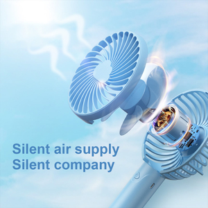 Mini Potable manipulé 3 vitesse du vent charge refroidissement usb ventilateur électrique rechargeable ventilateur de bureau support de téléphone cadeau promotionnel - Product Image 5