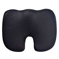 Coussin de siège en gel rafraîchissant haute densité Ennasi, forme en U, pour voiture, chaise de bureau, housse en maille 3D, coussin orthopédique pour le coccyx et le soutien lombaire, mousse à mémoire de forme