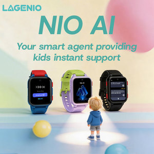 LAGENIO Nouveau produit Montre connectée pour enfants avec carte SIM 4G AI, appel vidéo, SOS, IP68, GPS, WIFI, LBS, A-GPS, accéléromètre - Product Image 1