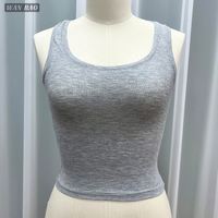 Camiseta Formal Corta de Cuello Cuadrado para Mujer, Ajustada, de Spandex/Modal, Tejida, Ecológica, Transpirable y de Secado Rápido, con Logotipo Personalizado SUHE