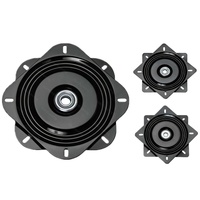 Plateau tournant carré SS 248x248mm avec roulement rotatif, type Lazy Susan