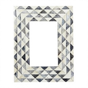Bone Inlay for Adjustable Square Photo <b>Frame</b> Embossing Printing Handmade BS INTERNATIONAL NA51 Model Vertical Hanging Uttar - Product Image 1