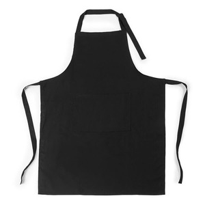 Tạp Dề Bán Buôn Nhà Bếp Màu Đen Thời Trang Kéo Sợi Polyester Nhà Hàng Đầu Bếp Cafe BBQ Thực Phẩm Nấu Ăn Tạp Dề Có Logo - Product Image 2