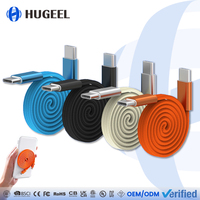 Cable Magnético Tipo C de 240W al por Mayor OEM, Cable de Datos USB C de Carga Rápida de 3 pies, 6 pies y 10 pies para Teléfono, Tableta y Portátil, Kit de Cable Plano USB