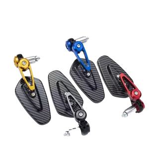Rétroviseur de moto CNC de haute qualité, motif carbone rétro, guidon modifié, réflecteur grand angle, verre bleu - Product Image 1