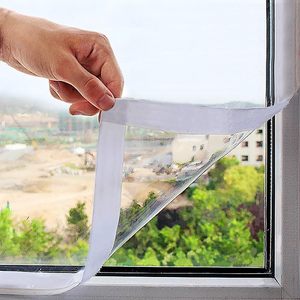Mellroom Adjustable Window Insulation Kit 74inX79in Clear 7 Mils Reusable Thermal Insulation Wind Resistance - Product Image 1